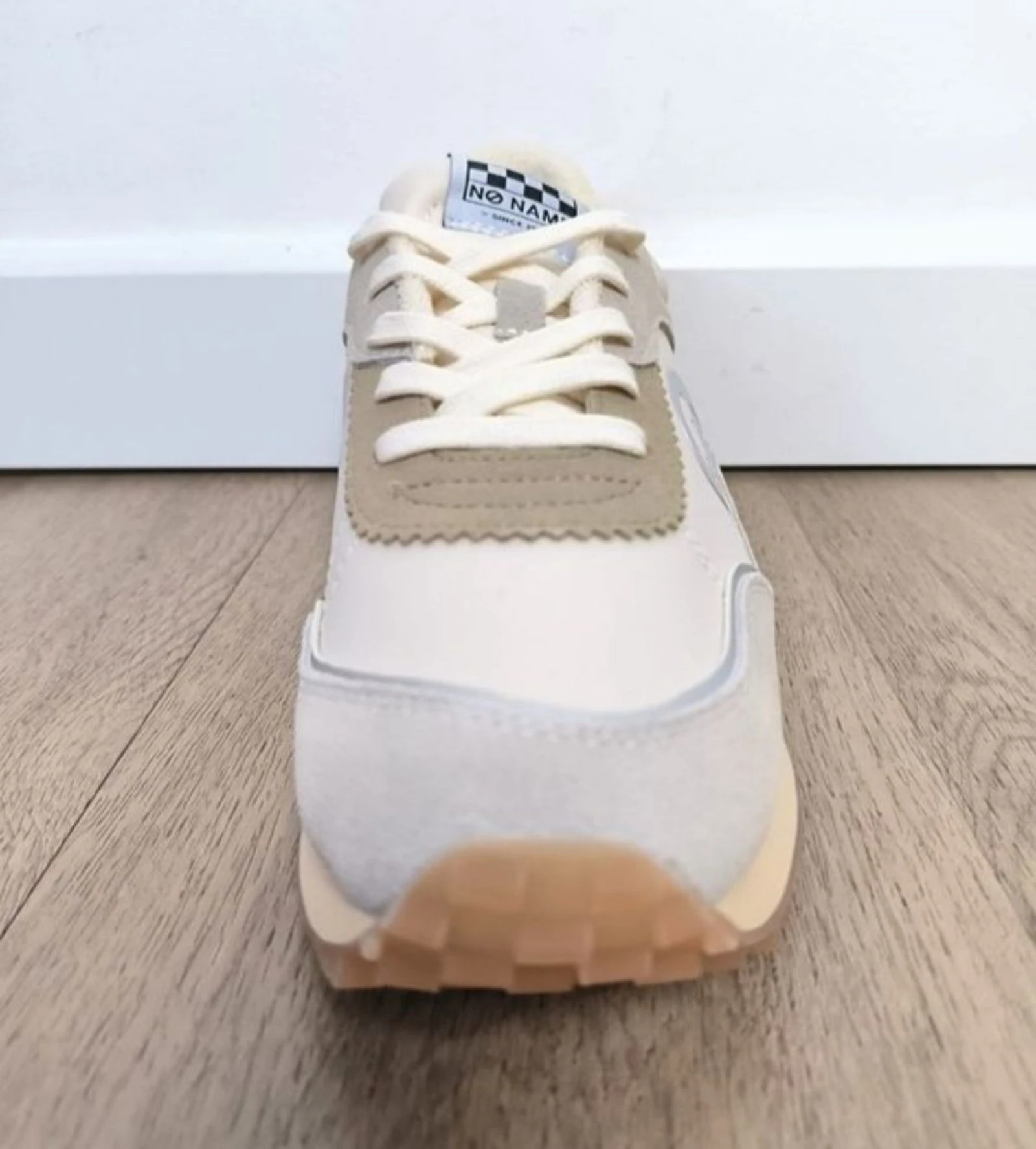 Women's No Name brand Punky jogger sneaker size 39 beige sand gray silver comfort and lightweight – photo 2